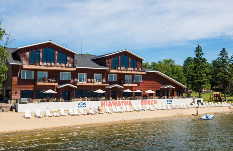 Beach at Hiawatha Beach Resort.