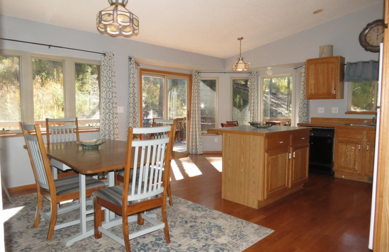 Rental kitchen at Edelweiss Mountain Lodging.