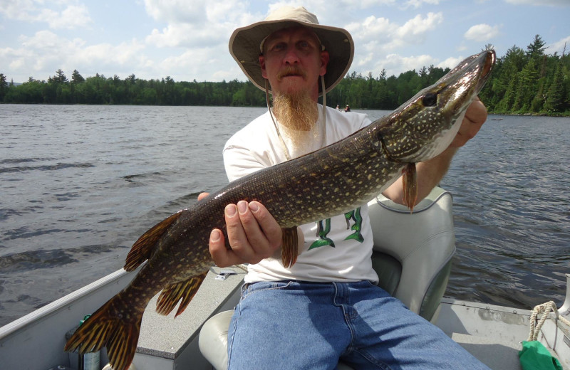 Fishing at Red Pine Wilderness Lodge.