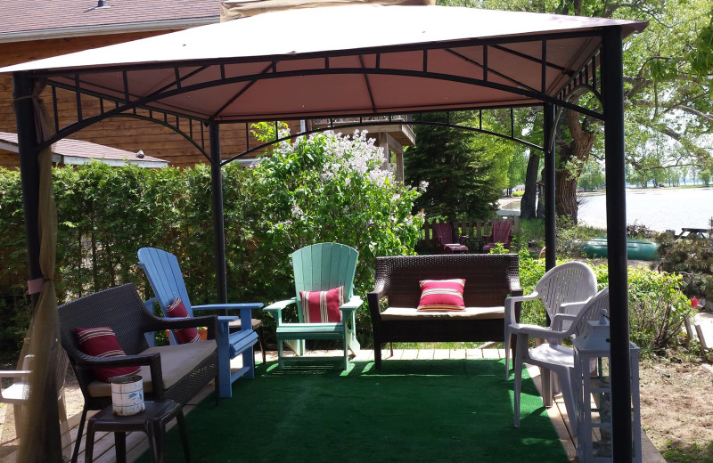 Patio at Torbay Cottage Resort.