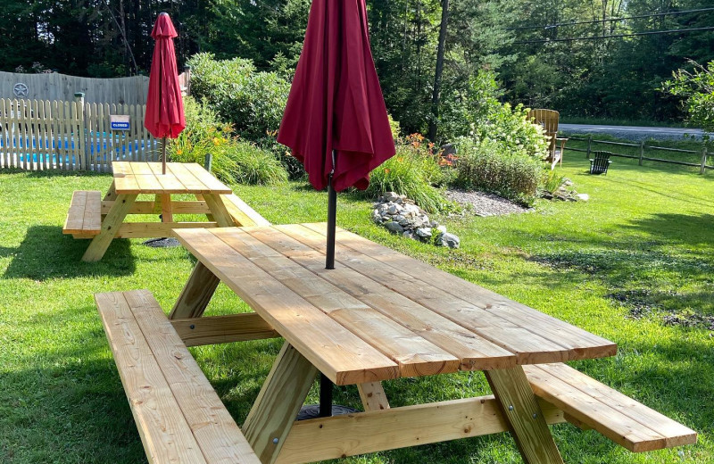 Patio at Kitzhof Inn.