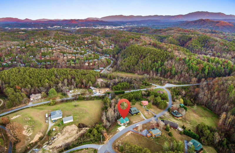 Aerial view of American Patriot Getaways - Sugar Bear.