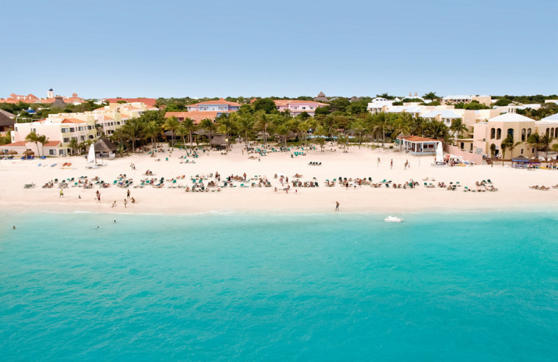 The beach at Riu Playacar.