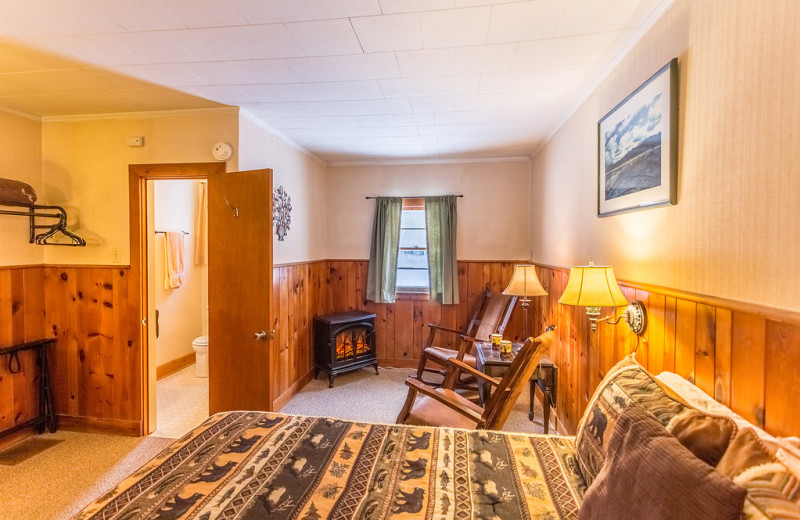 Guest room at ADK Trail Inn.