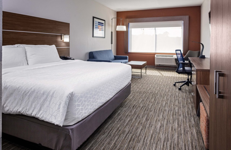 Guest room at Holiday Inn Express & Suites Madison.