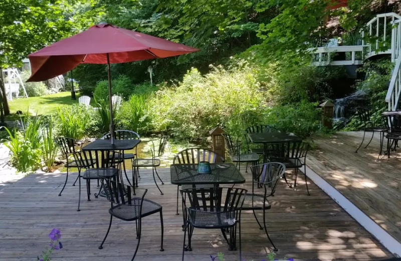 Patio at The Cornell Inn Lenox.