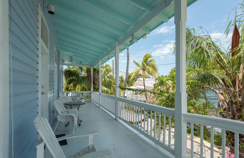 Rental balcony at Key West Vacation Rentals.