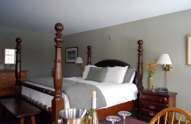 Guest bedroom at The Inn at Willow Pond.
