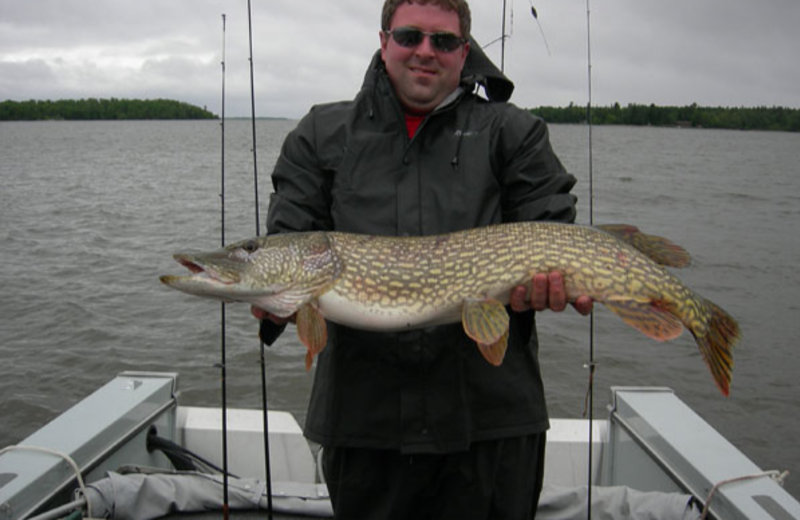 Fishing at Angle Inn Lodge.