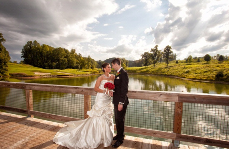 Wedding couple at Stonewall Resort.