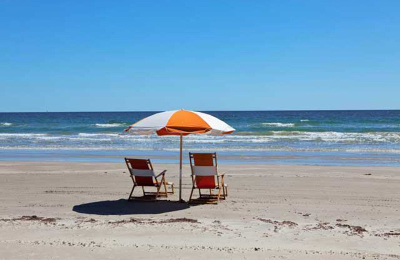 Beach near The Lighthouse Inn at Aransas Bay.