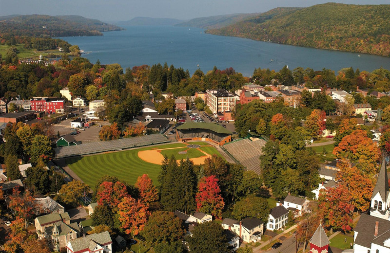 Aerial view of The Cooper Inn.