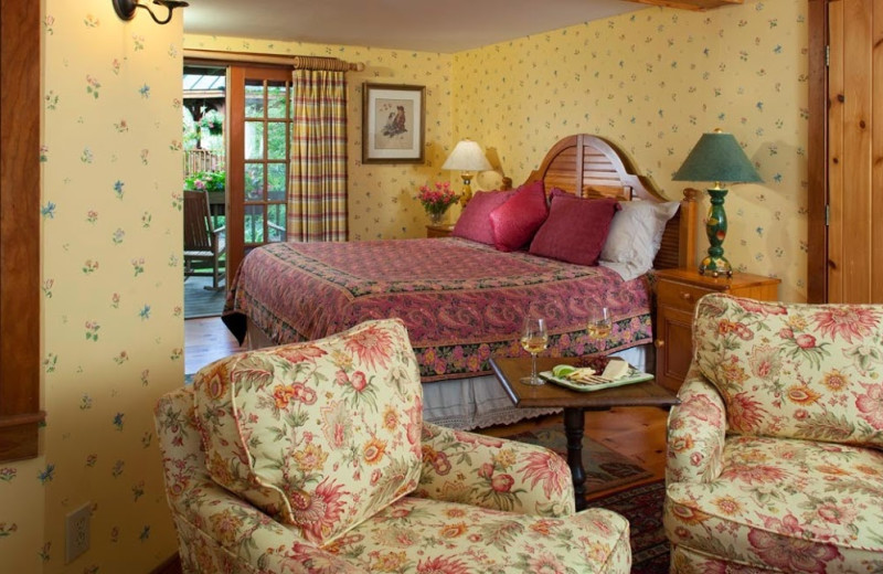 Guest room at The Inn at Weston.