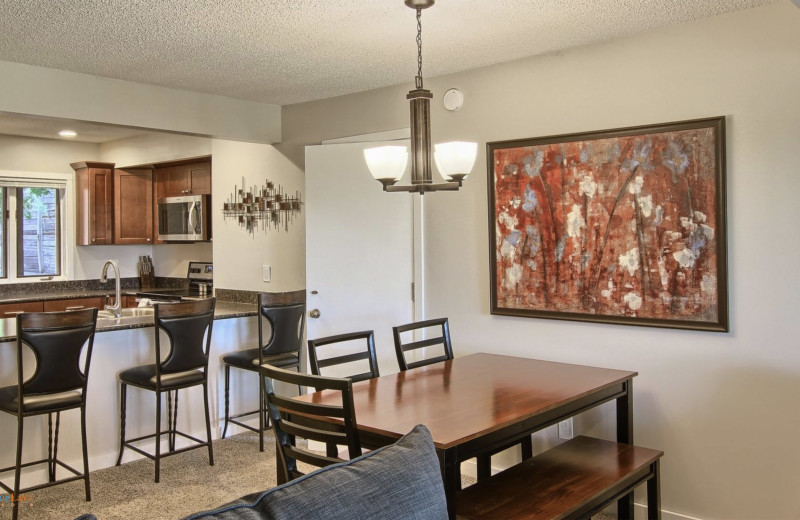 Guest kitchen at Hawk's Eye Golf Resort.