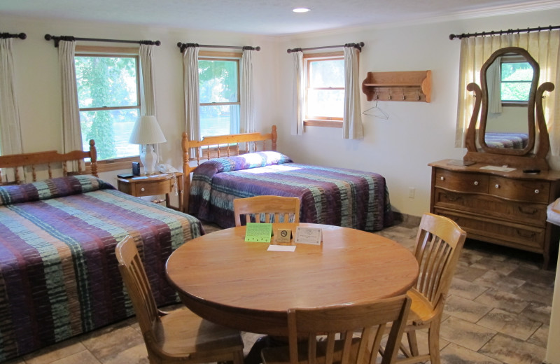 Guest room at Gaston's White River Resort.
