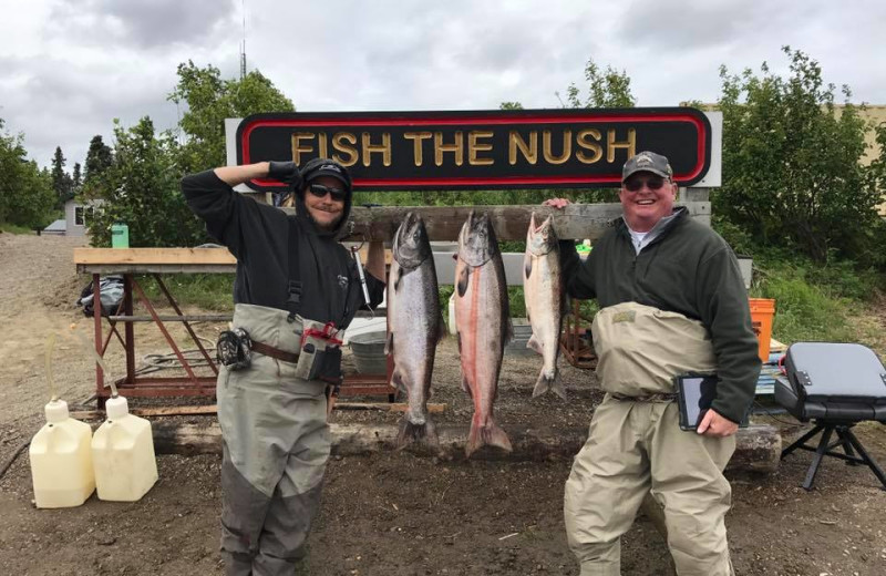 Fishing at Nushagak River Adventure Lodge.