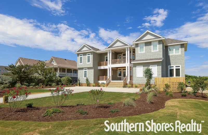 Rental exterior at Southern Shores Realty.