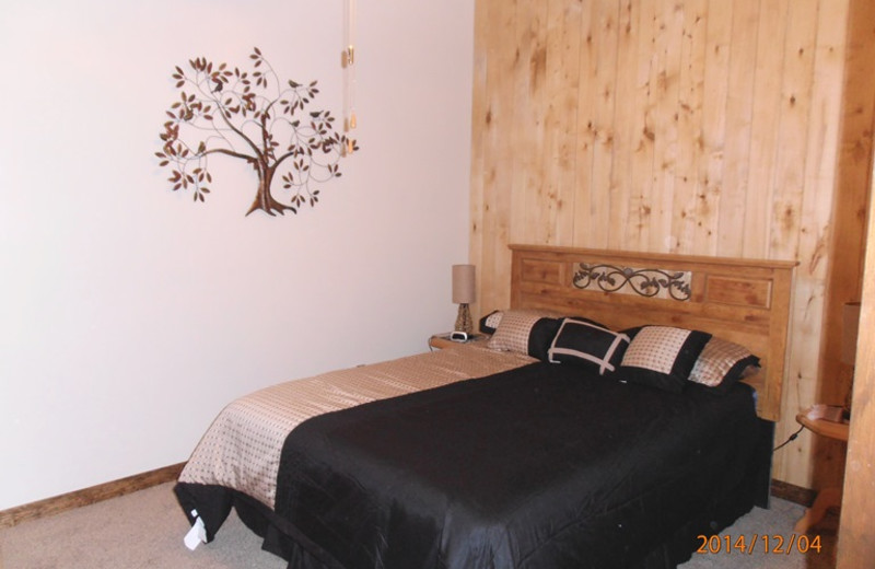 Rental bedroom at Resort Properties of Angel Fire.