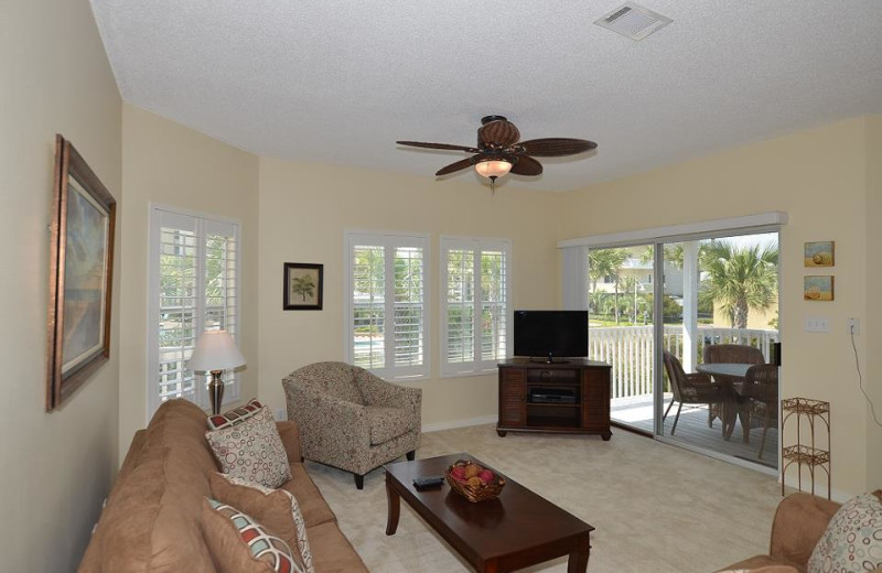 Condo interior at Sandpiper Cove. 