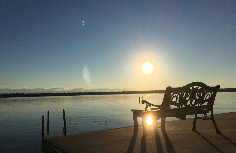 Lake sunset at Rowleys Bay Resort.