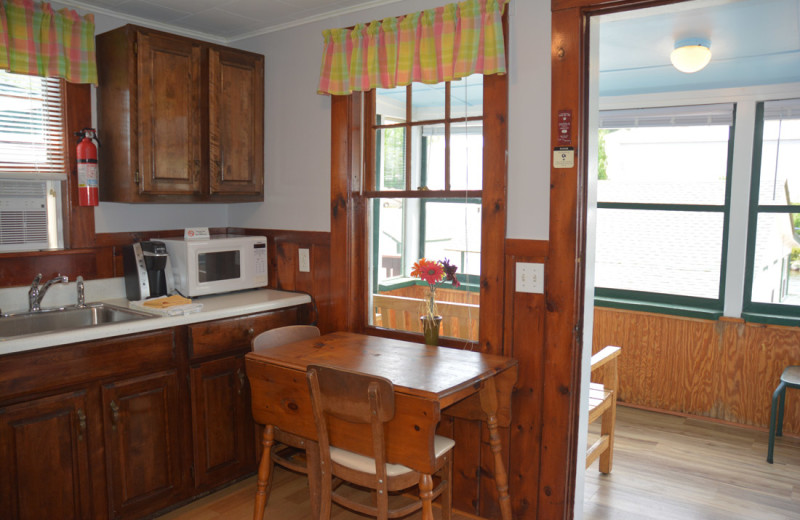 Cottage kitchen at Channel Waterfront Cottages.