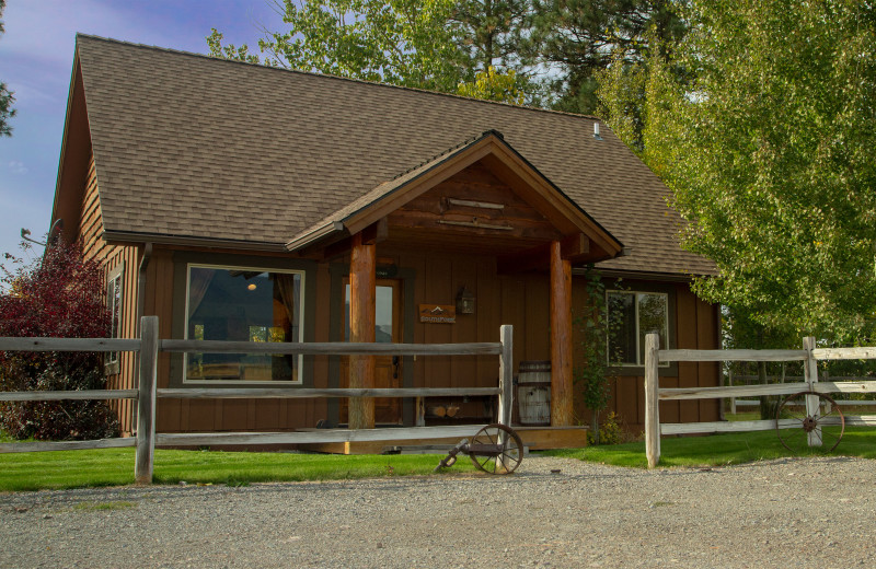 Cabin exterior at Gentry River Ranch.