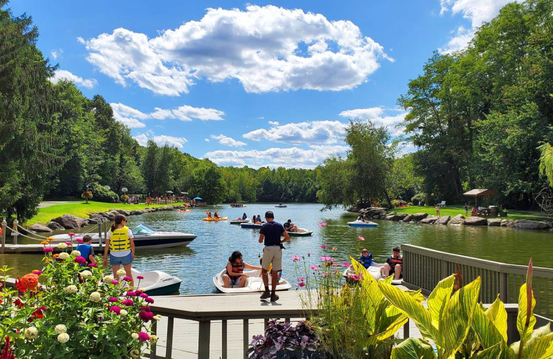 Lake view at Rocking Horse Ranch Resort.