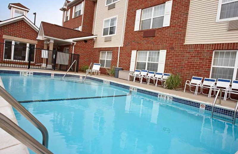 Outdoor pool at TownePlace Suites Detroit Sterling Heights.