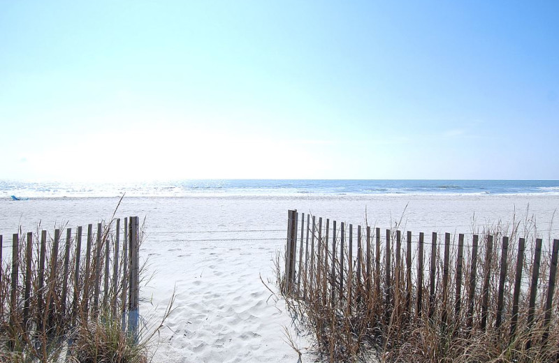 Beach at Seaside Vacations.