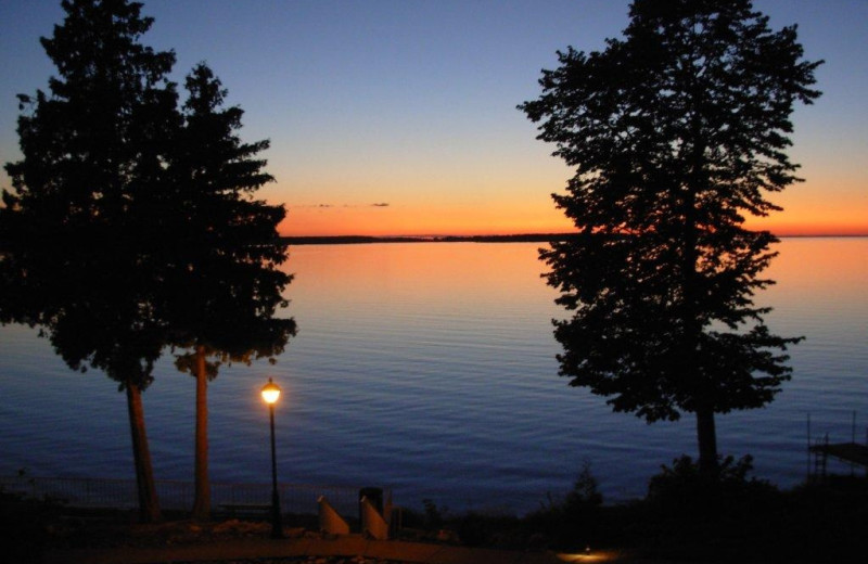 Sunrise at Westwood Shores Waterfront Resort.