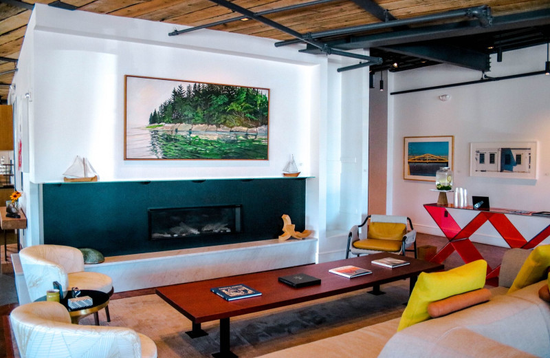 Lobby at 250 Main Hotel.