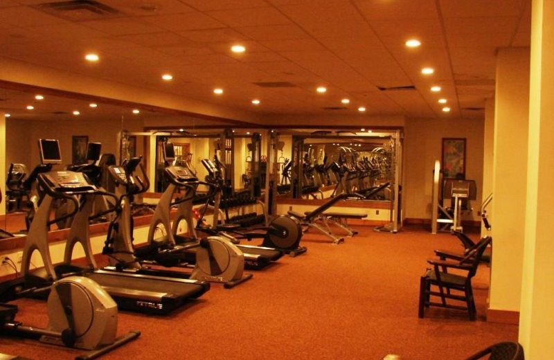 Fitness room at Lake Placid Vacation Homes.