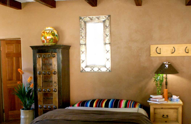 Guest room at The Historic C.O.D. Ranch.