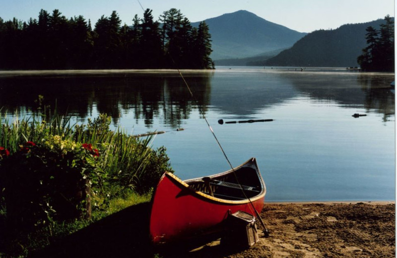 The lake at The Whiteface Lodge.