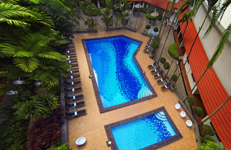 Outdoor pool at York Hotel.