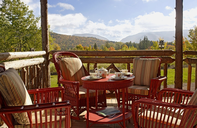 Patio view at Thousand Hills Golf Resort.