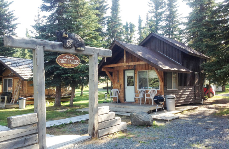 Exterior view of Alaska Cozy Cabins.