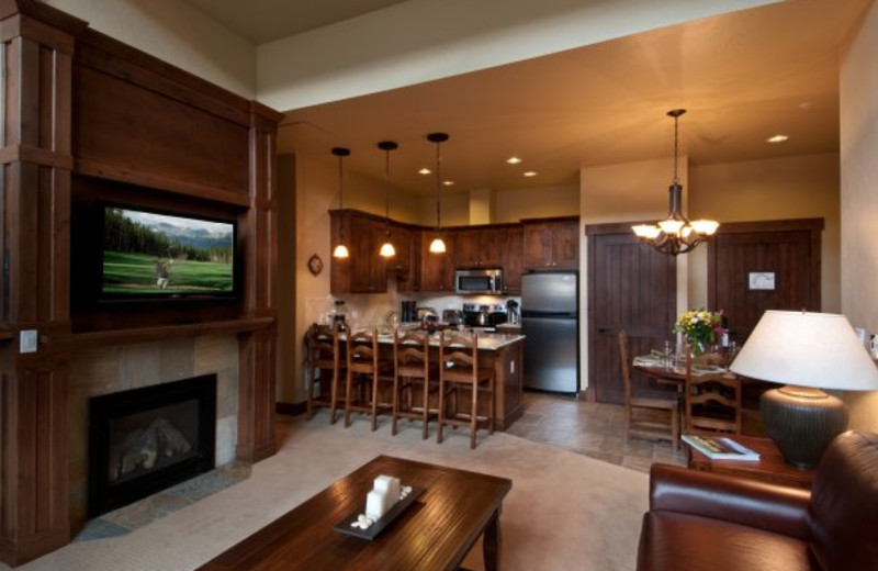 Suite interior at Grand Lodge on Peak 7.