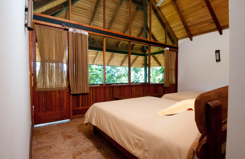 Guest room at Casa Del Suizo and Sacha lodge.