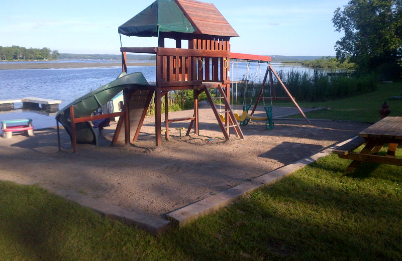 Kids playground at Highland View Resort.