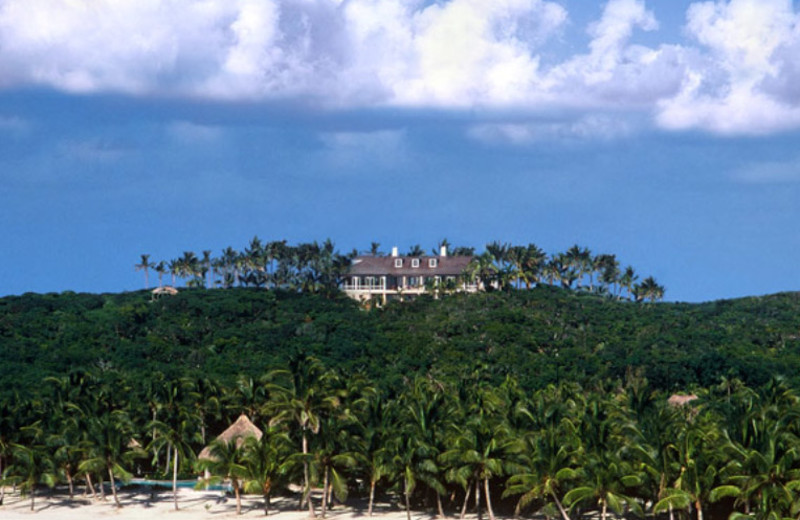 Exterior view of Musha Cay Resort.