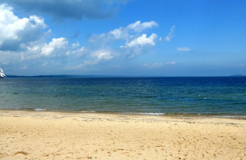 The beach at Bayshore Resort.