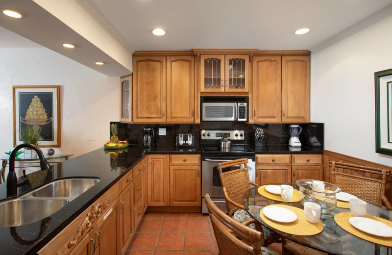 Rental kitchen at 1800 Atlantic, All Florida Keys Property Management.