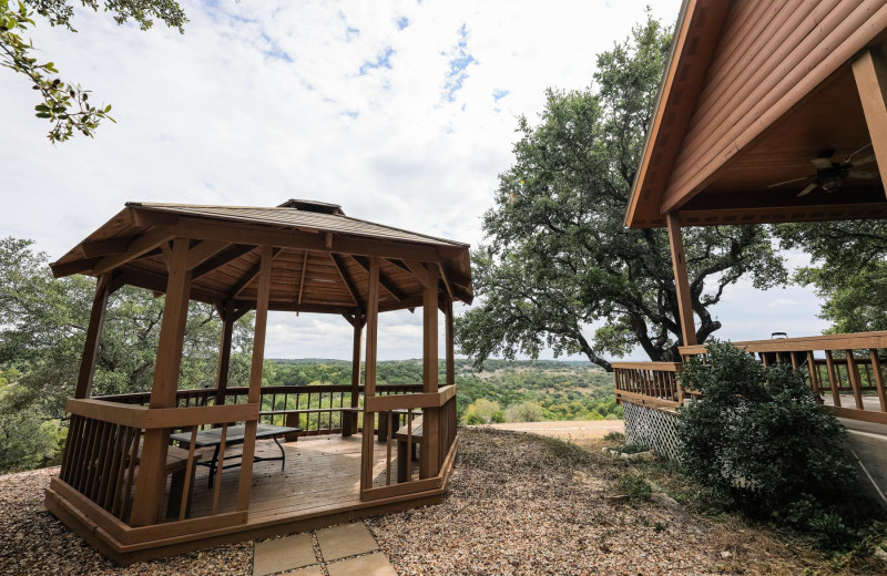 Gazebo at Walnut Canyon Cabins.