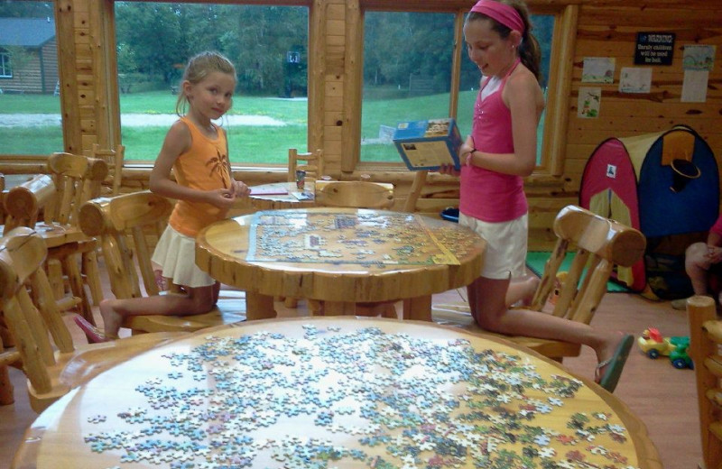 Piecing a puzzle together at Hyde-A-Way Bay Resort.