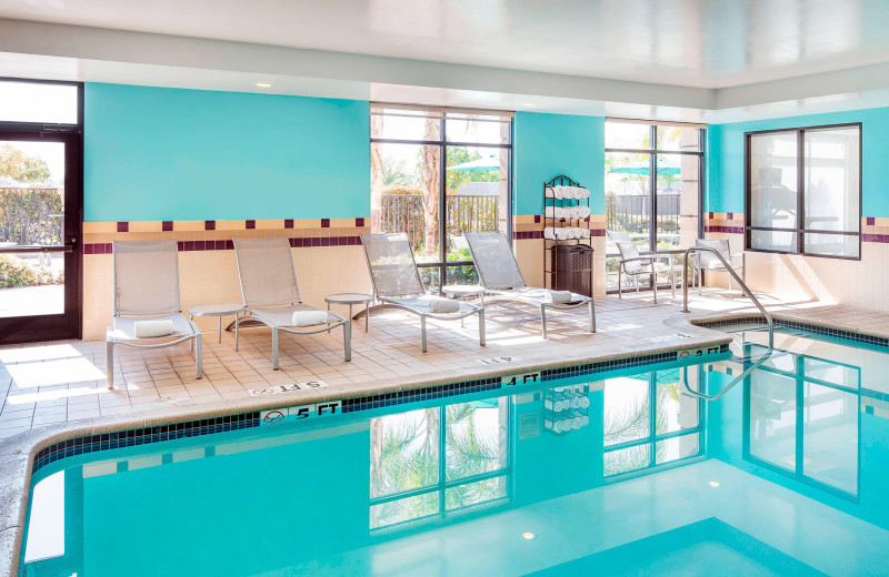 Indoor pool at SpringHill Suites by Marriott Bakersfield.