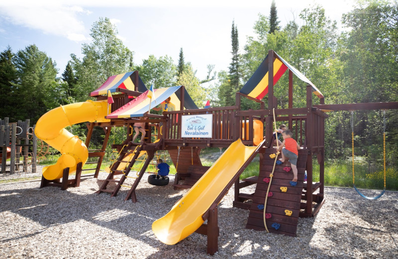 Playground at Kabetogama Lake Resorts.