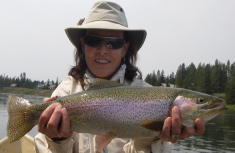 Fishing at Teton Valley Lodge.