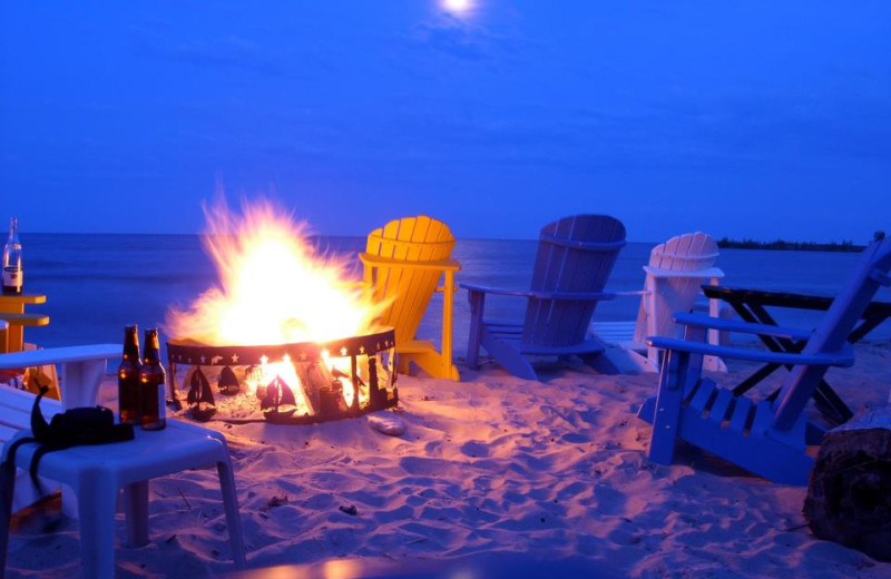 Beach Fire Pit at Beachfront Inn
