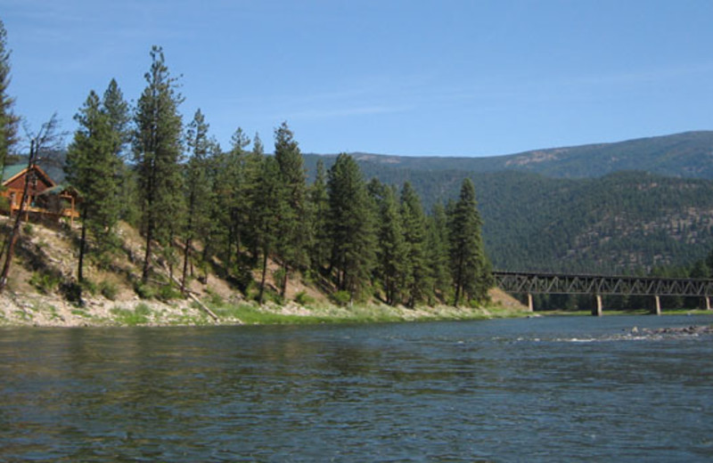 The Lower Clark Fork River at Clark Fork River Lodge.